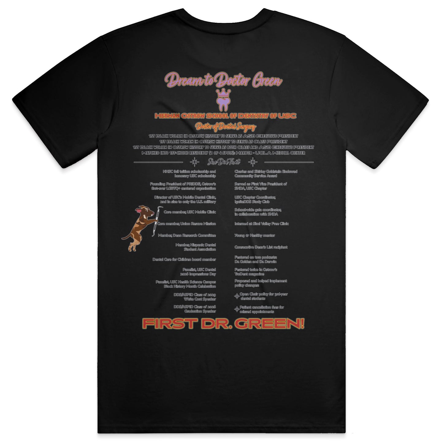Team Dr. [ASHA] Green Crew T-shirt