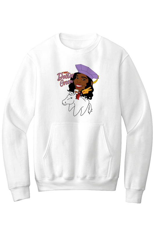 Team Dr. [ASHA] Green Crewneck Pocket Sweatshirt