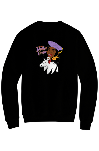 Team Dr. [ASHA] Green Crewneck Pocket Sweatshirt