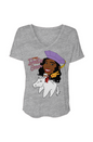 Team Dr. [ASHA] Green Slouchy V-Neck Tee