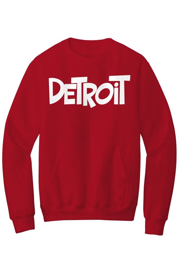 Detroit Core Fleece Crewneck Pocket Sweatshirt