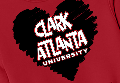 Clark Atlanta LOVE Fleece Crewneck with Kangaroo Pocket