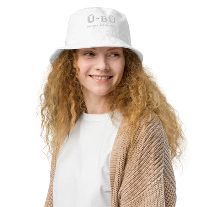 Ū-BÜ Bucket Hat - White Embroidery