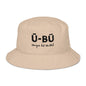 Ū-BÜ Bucket Hat - Black Embroidery