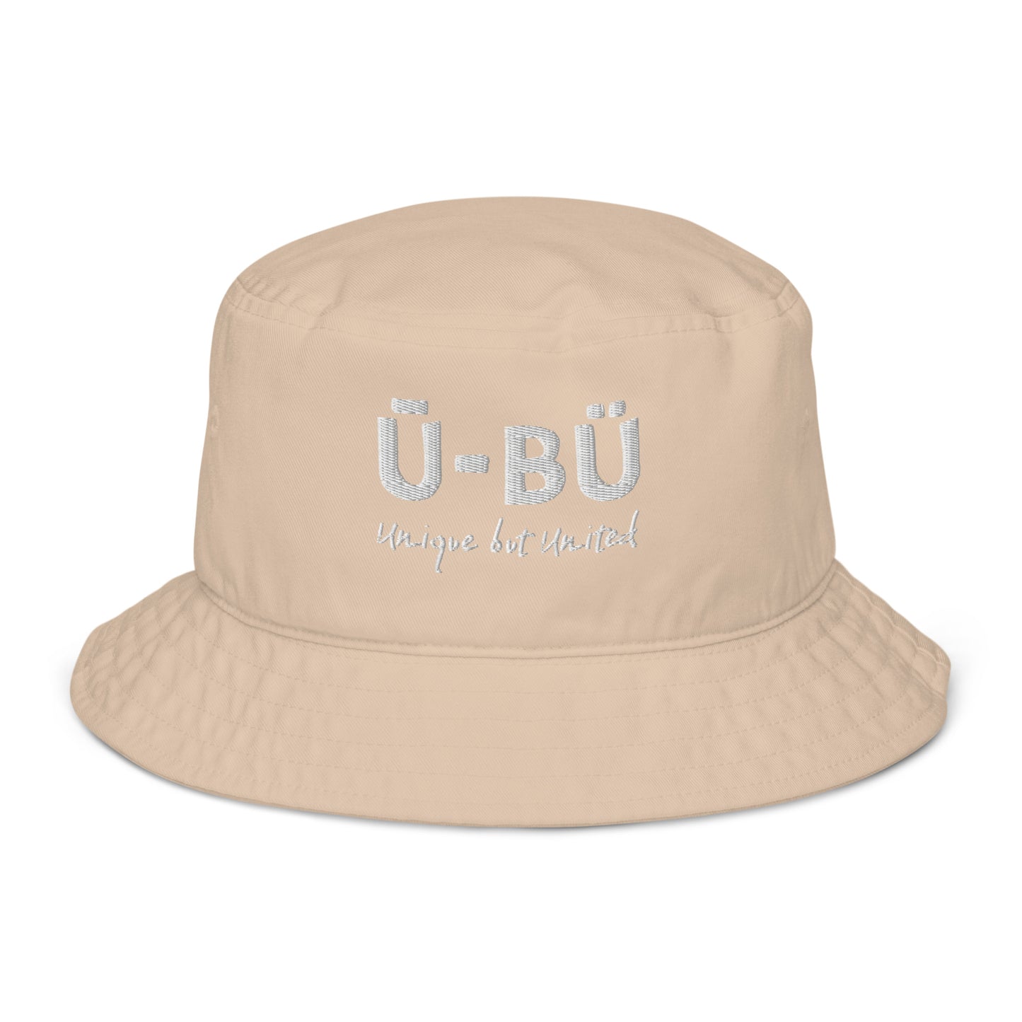 Ū-BÜ Bucket Hat - White Embroidery