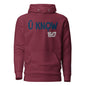 U know 1867 Unisex Embroidered Hoodie